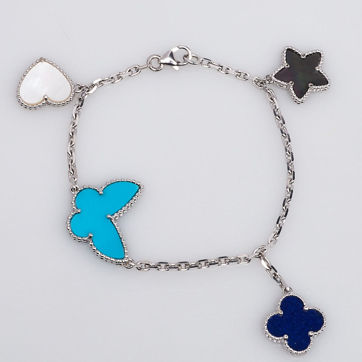 [⭐Lioran]LUCKY SPRING SILVER BRACELET 4 MOTIF