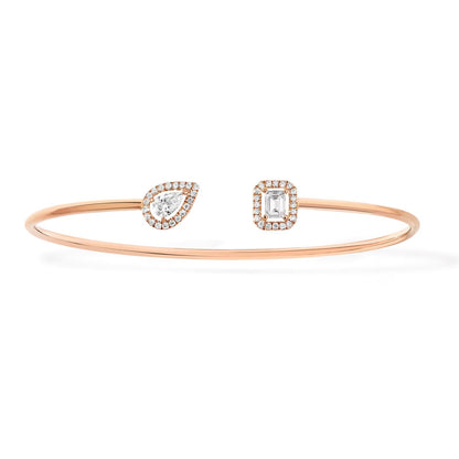 [⭐Lioran]JONC FLEX MY TWIN TOI & MOI SILVER DIAMOND BRACELET