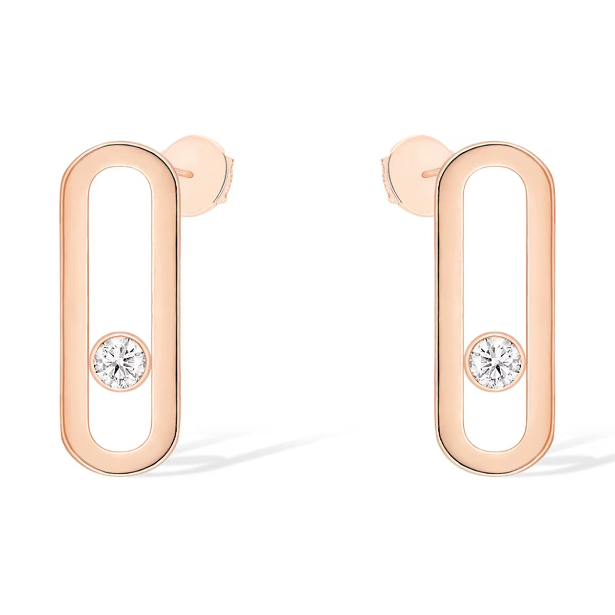 [⭐Lioran]MOVE UNO SMALL 1 DIAMOND EARRINGS