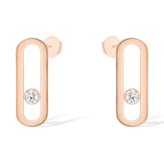 [⭐Lioran]MOVE UNO SMALL 1 DIAMOND EARRINGS