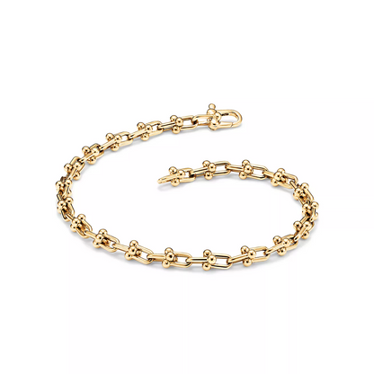 [Lioran]HARDWEAR MICRO LINK 44 MOTIF GOLD BRACELET