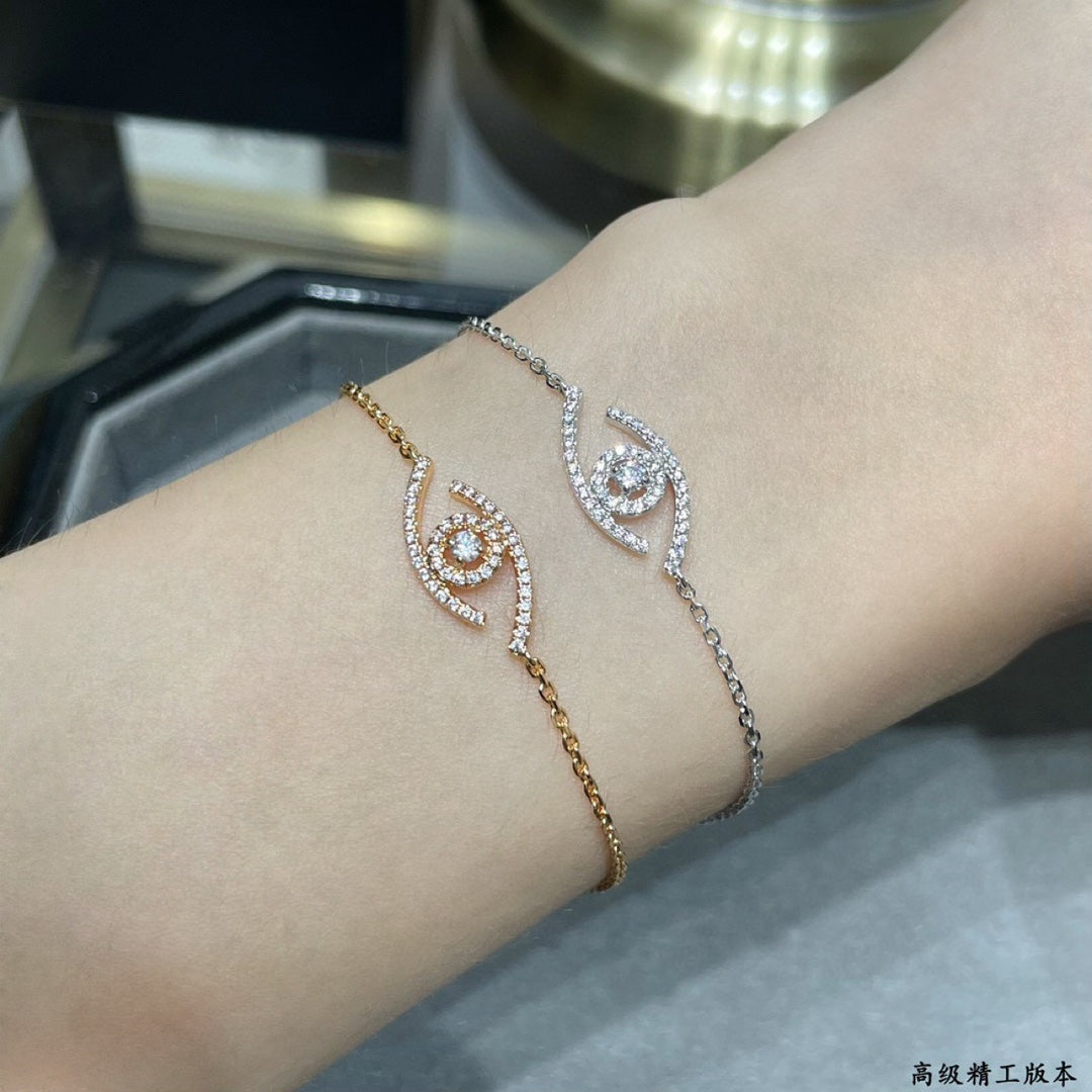 [⭐Lioran]Demo Eye Pave-Set Diamond Bracelet