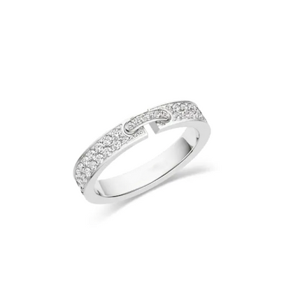 [⭐Lioran]ALLIANCE LIENS VIDENCE PAVED DIAMOND 4MM RING