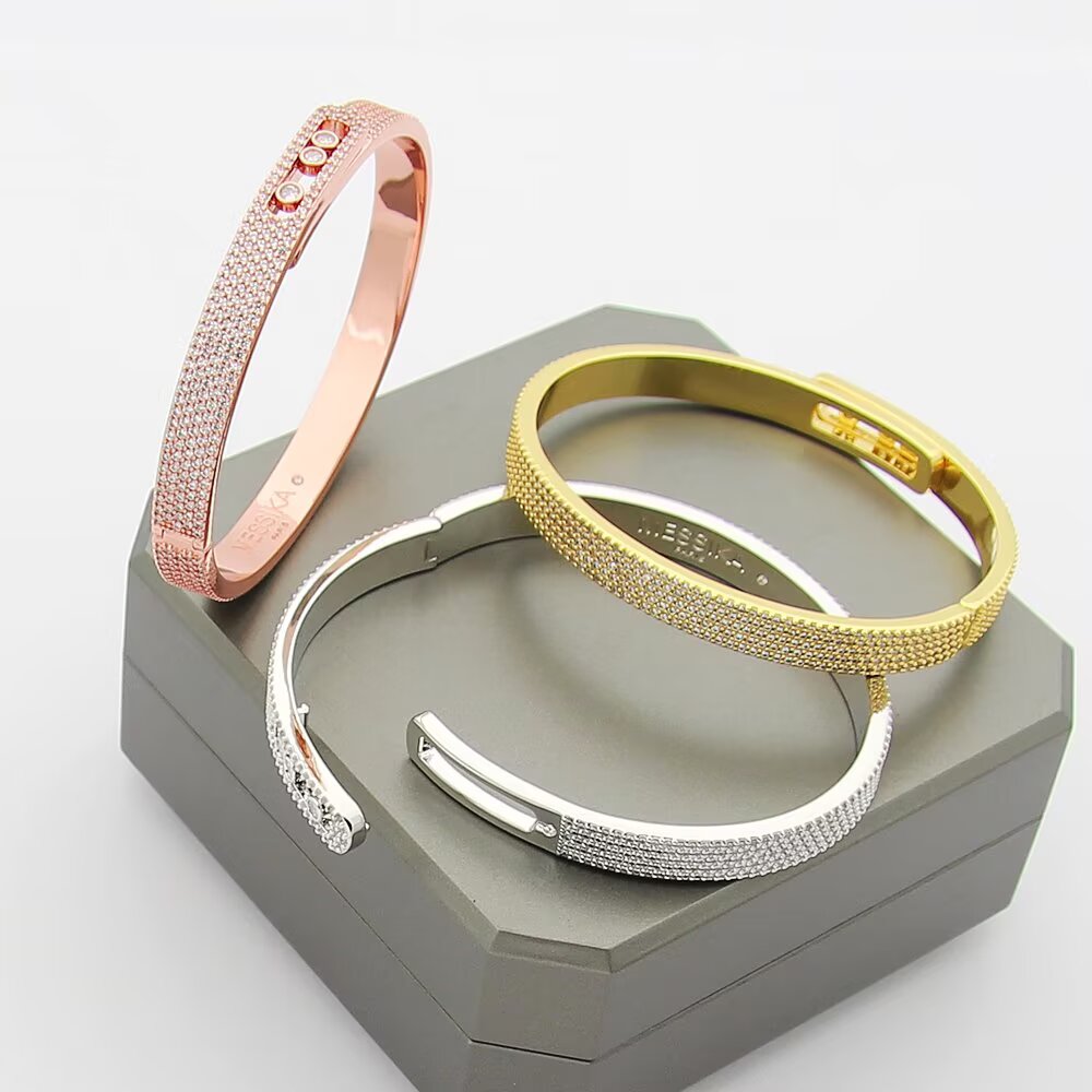 [⭐Lioran]Move Noa Full Pavé Diamond Bangle Bracelet