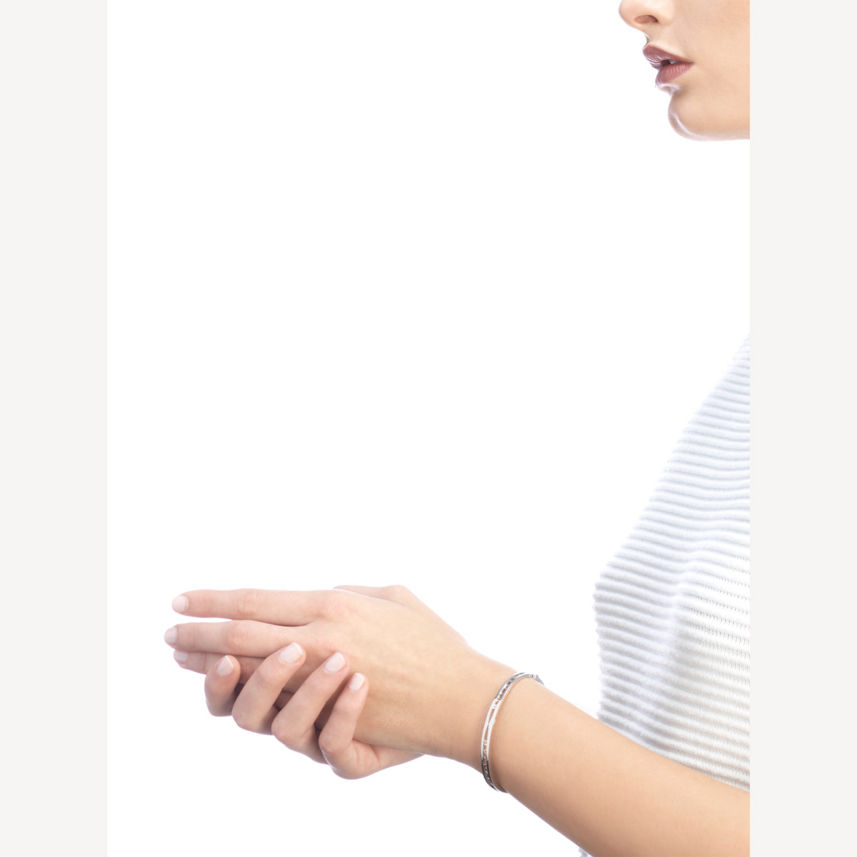 [⭐Lioran]ZERO 1 SPIRAL LOGO SILVER BRACELET