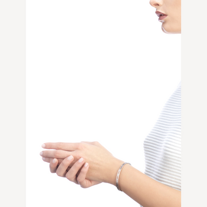 [⭐Lioran]ZERO 1 SPIRAL LOGO SILVER BRACELET