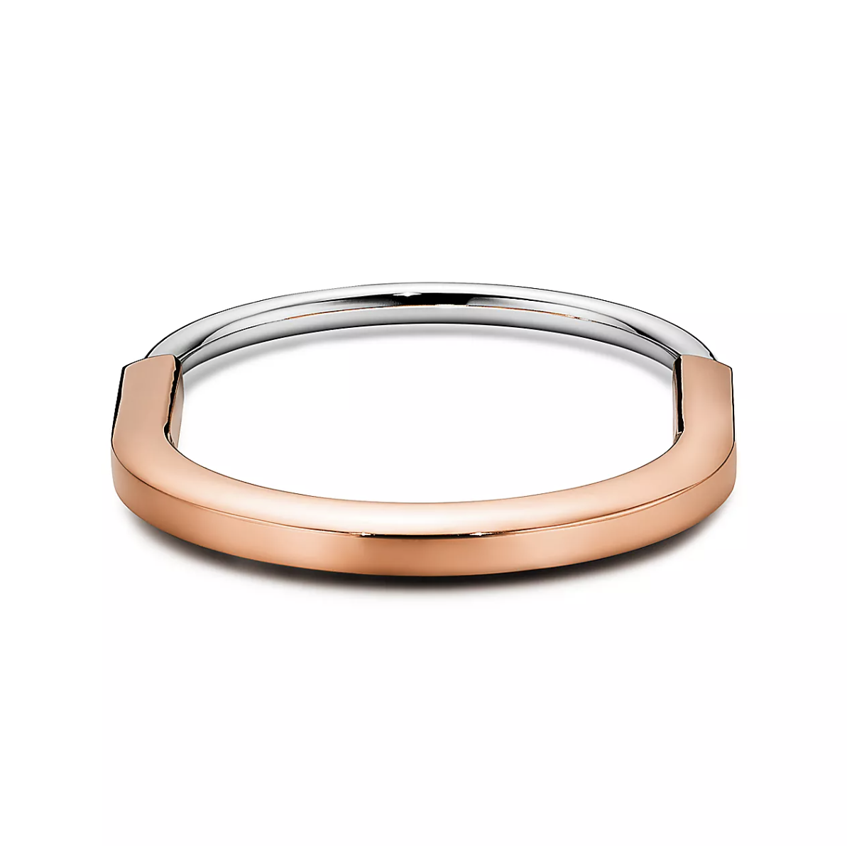 [Lioran]LOCK BRACELET ROSE AND WHITE GOLD