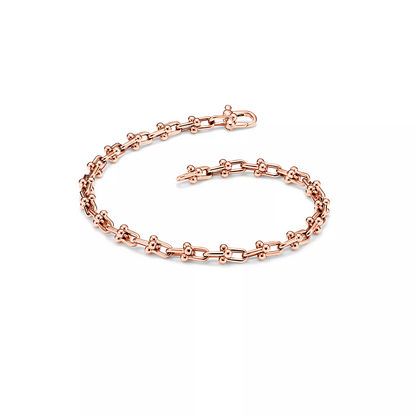 [Lioran]HARDWEAR MICRO LINK 44 MOTIF PINK GOLD BRACELET