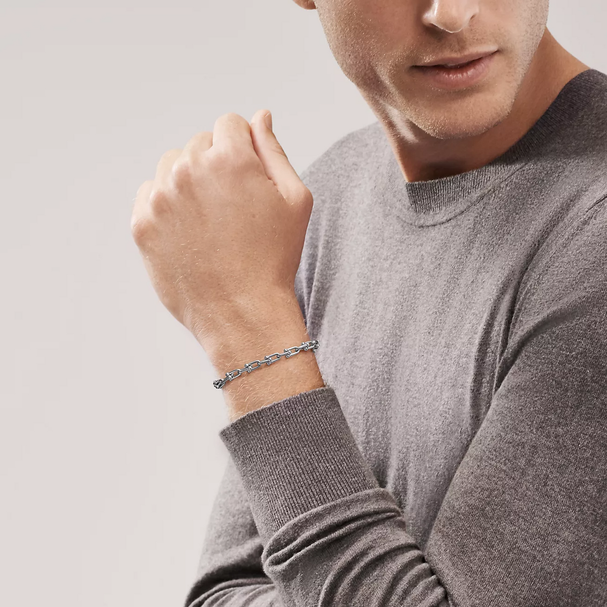 [Lioran]HARDWEAR SMALL LINK 26 MOTIF SILVER BRACELET