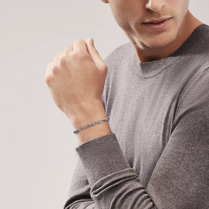 [Lioran]HARDWEAR SMALL LINK 26 MOTIF SILVER BRACELET