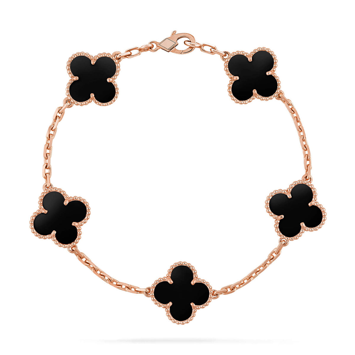 [⭐Lioran] CLOVER 5 MOTIF ONYXS BRACELET COLLECTION