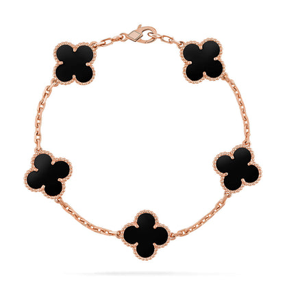 [⭐Lioran] CLOVER 5 MOTIF ONYXS BRACELET COLLECTION