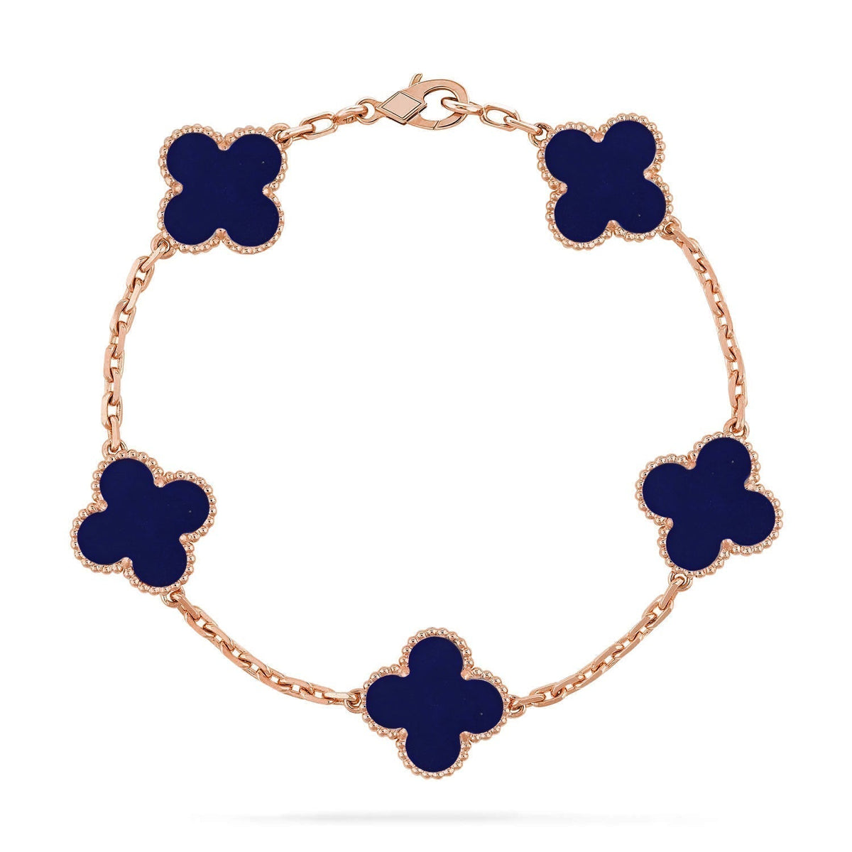 [⭐Lioran]CLOVER 5 MOTIF LAPIS LAZULI BRACELET COLLECTION