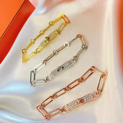 [⭐Lioran]CHAINE BRACELET SMALL MODEL DIAMOND