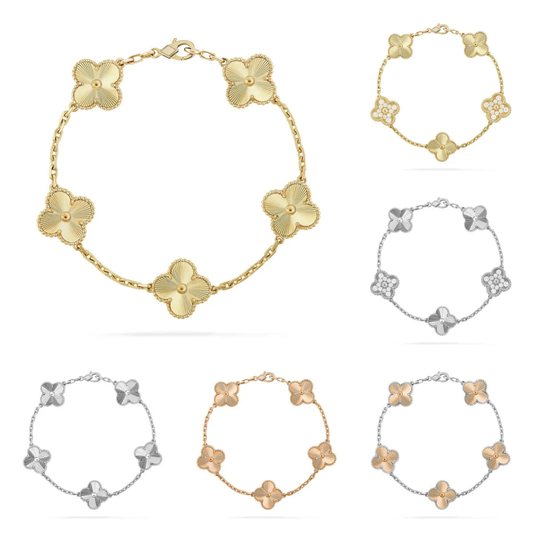 [⭐Lioran] CLOVER 5 MOTIF LASER BRACELET COLLECTION