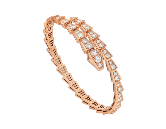 [⭐Lioran]SERPENTI BRACELET 6.8MM PINK GOLD DIAMOND