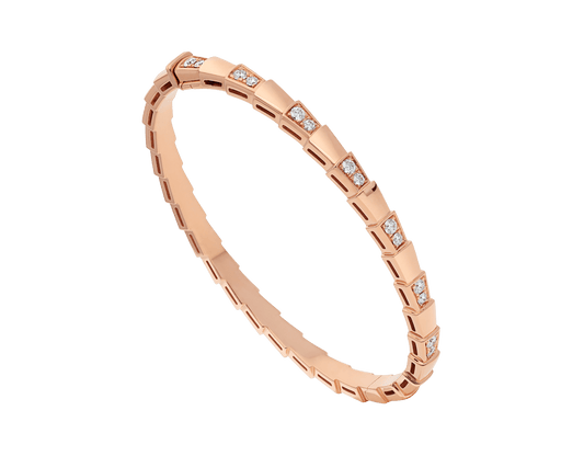 [⭐Lioran]SERPENTI BRACELET PINK GOLD DIAMOND