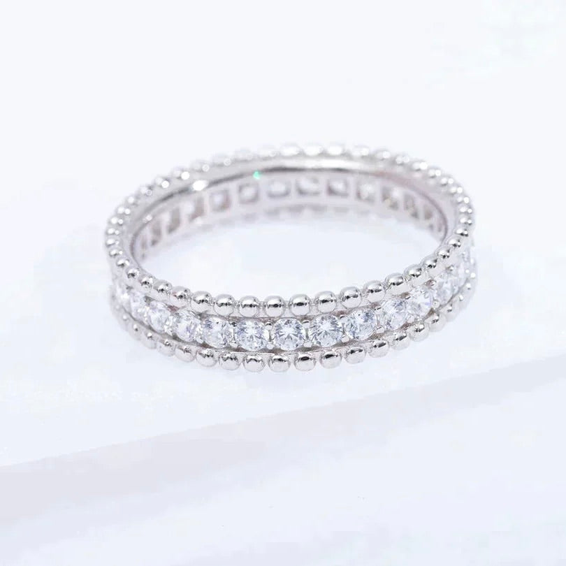 [⭐Lioran]PERLEE DIAMOND SILVER RING