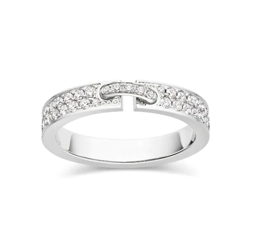 [⭐Lioran]ALLIANCE LIENS VIDENCE PAVED DIAMOND 4MM RING