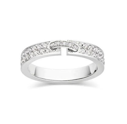 [⭐Lioran]ALLIANCE LIENS VIDENCE PAVED DIAMOND 4MM RING