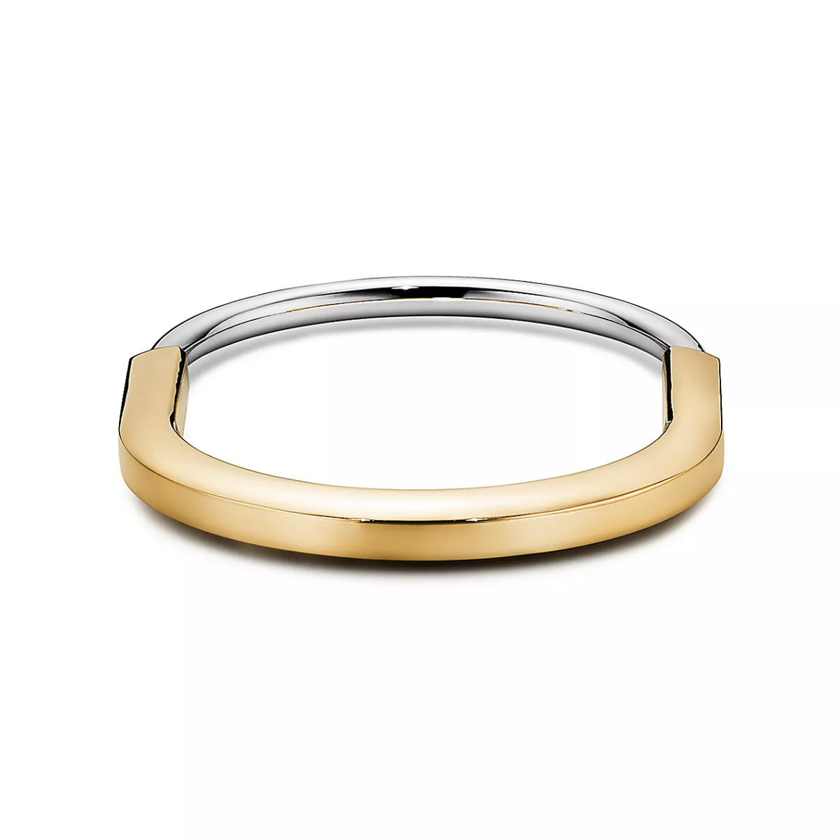 [Lioran]LOCK BRACELET YELLOW AND WHITE GOLD