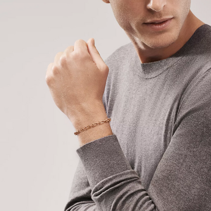 [Lioran]HARDWEAR SMALL LINK 26 MOTIF PINK GOLD BRACELET