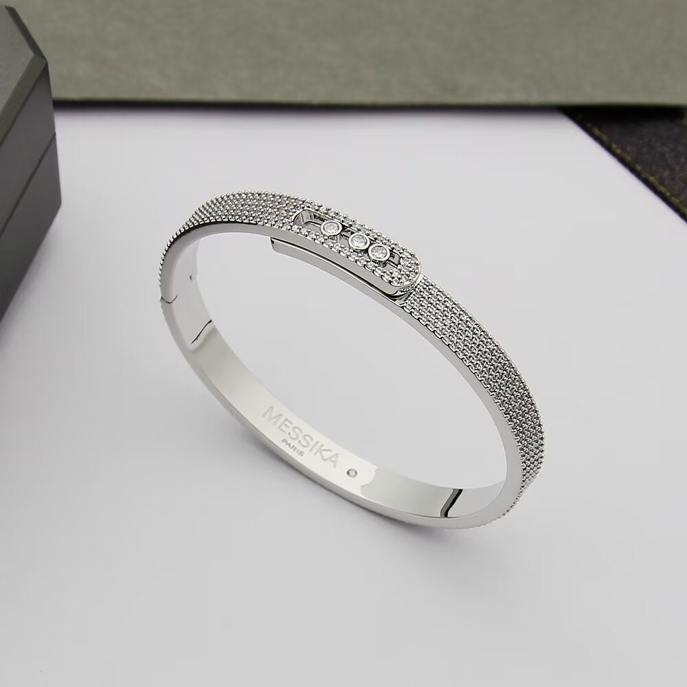 [⭐Lioran]Move Noa Full Pavé Diamond Bangle Bracelet