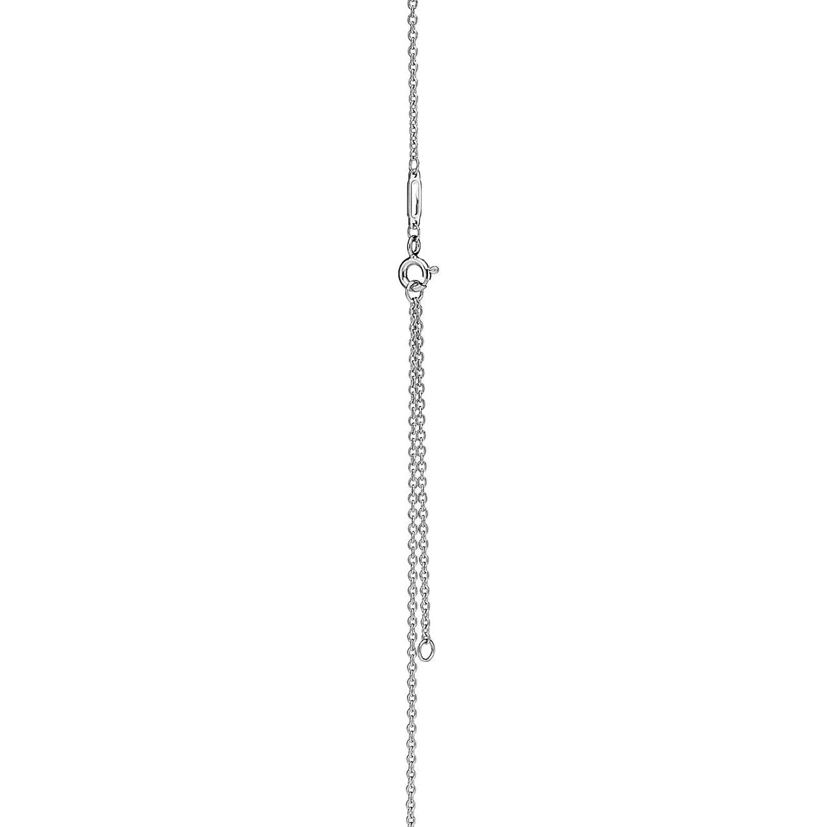 [Lioran]KNOT PENDANT SILVER DIAMOND NECKLACE