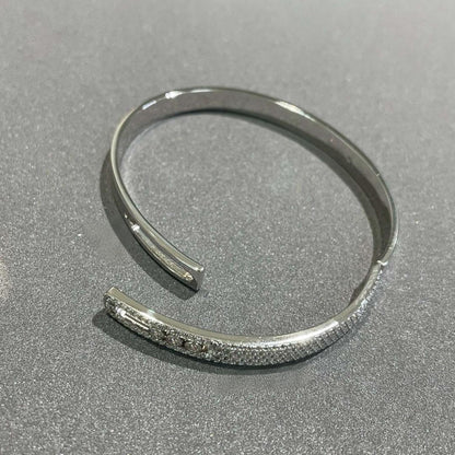 [⭐Lioran]Move Noa Rose Gold Pavé Diamond Bangle Bracelet