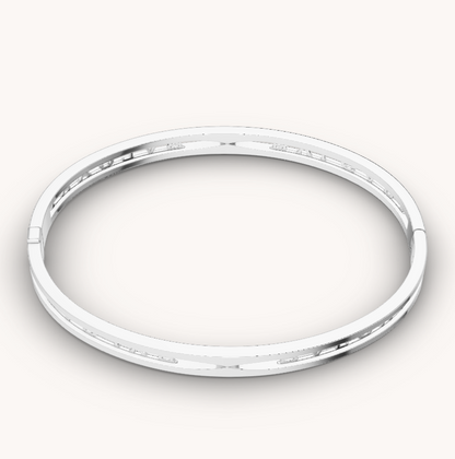 [⭐Lioran]ZERO 1 SPIRAL LOGO SILVER BRACELET
