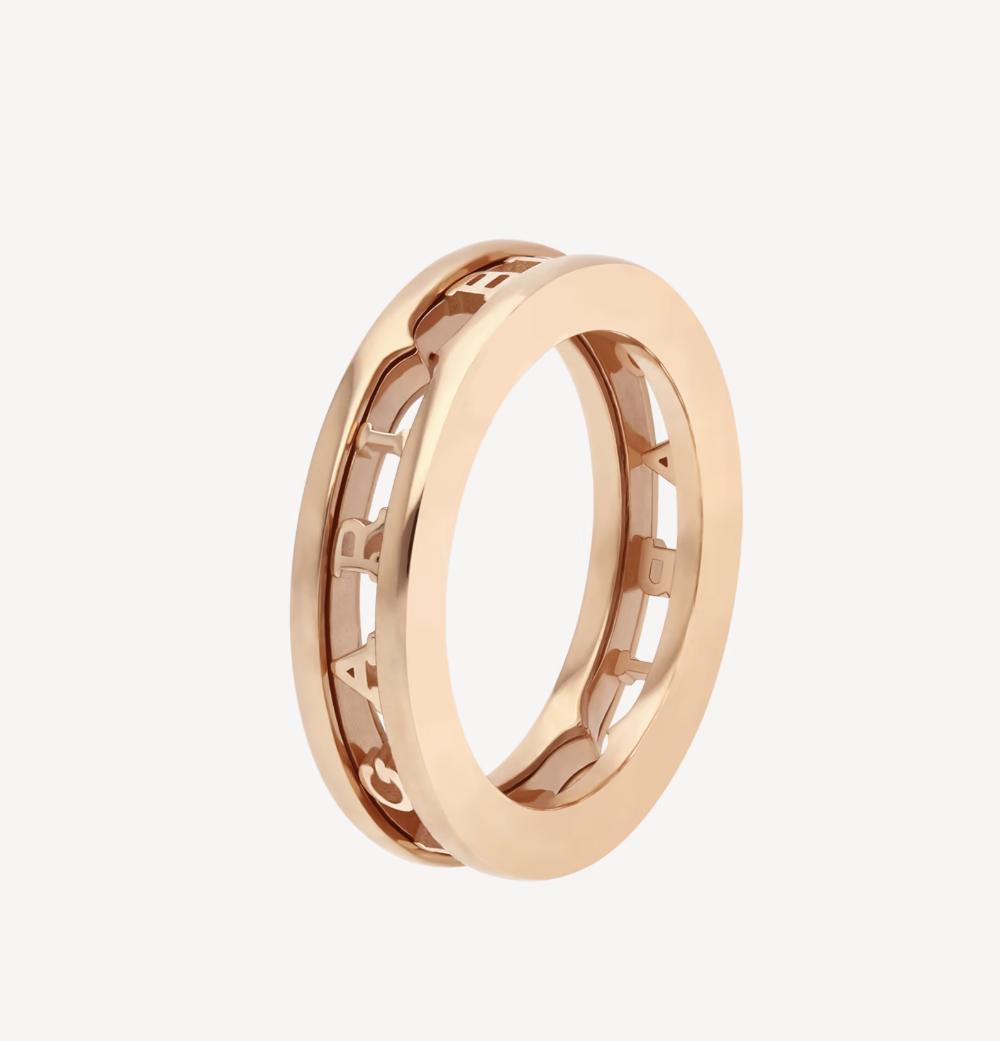 [⭐Lioran]ZERO 1 ONE-BAND WITH OPENWORK LOGO SPIRAL RING