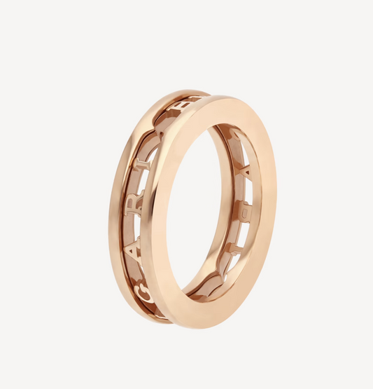 [⭐Lioran]ZERO 1 ONE-BAND WITH OPENWORK LOGO SPIRAL RING