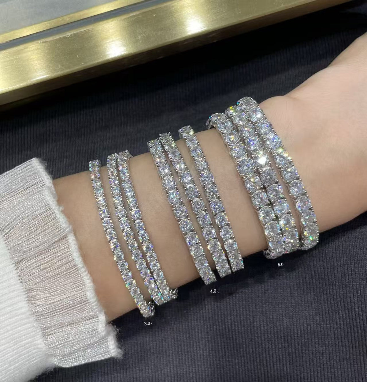 [⭐Lioran jewelrys]TENNIS BRACELET WITH FULL DIAMOND SETTING