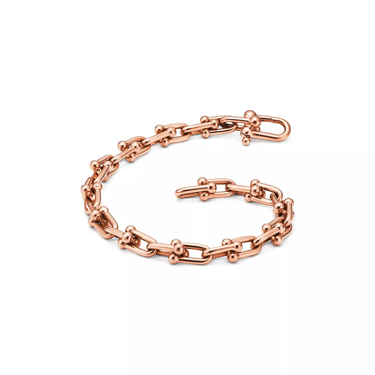 [Lioran]HARDWEAR SMALL LINK 26 MOTIF PINK GOLD BRACELET