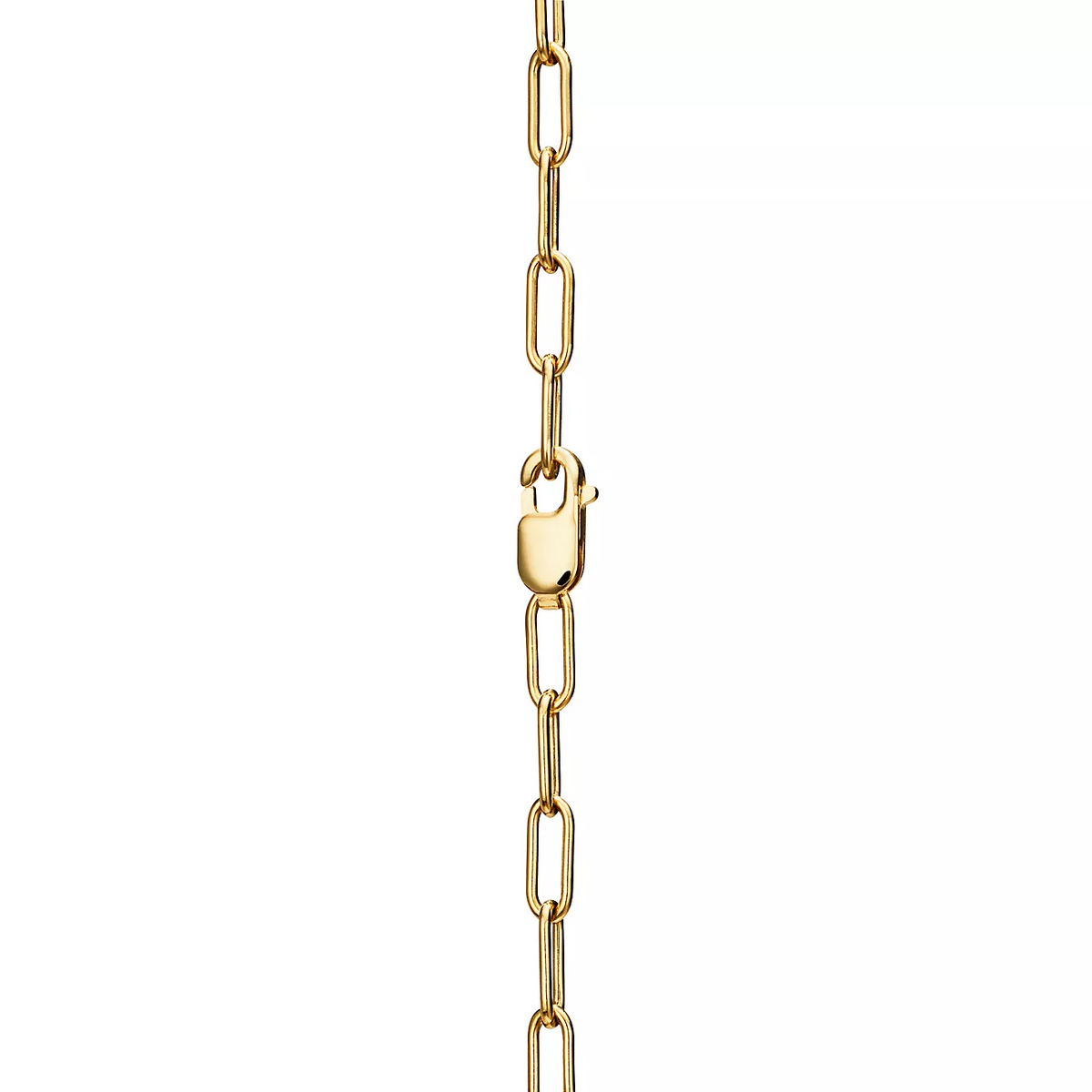 [Lioran]LOCK NECKLACE MEDIUM PENDANT GOLD PAVED DIAMONDS