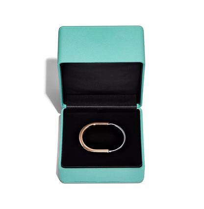 [Lioran]LOCK BRACELET ROSE AND WHITE GOLD