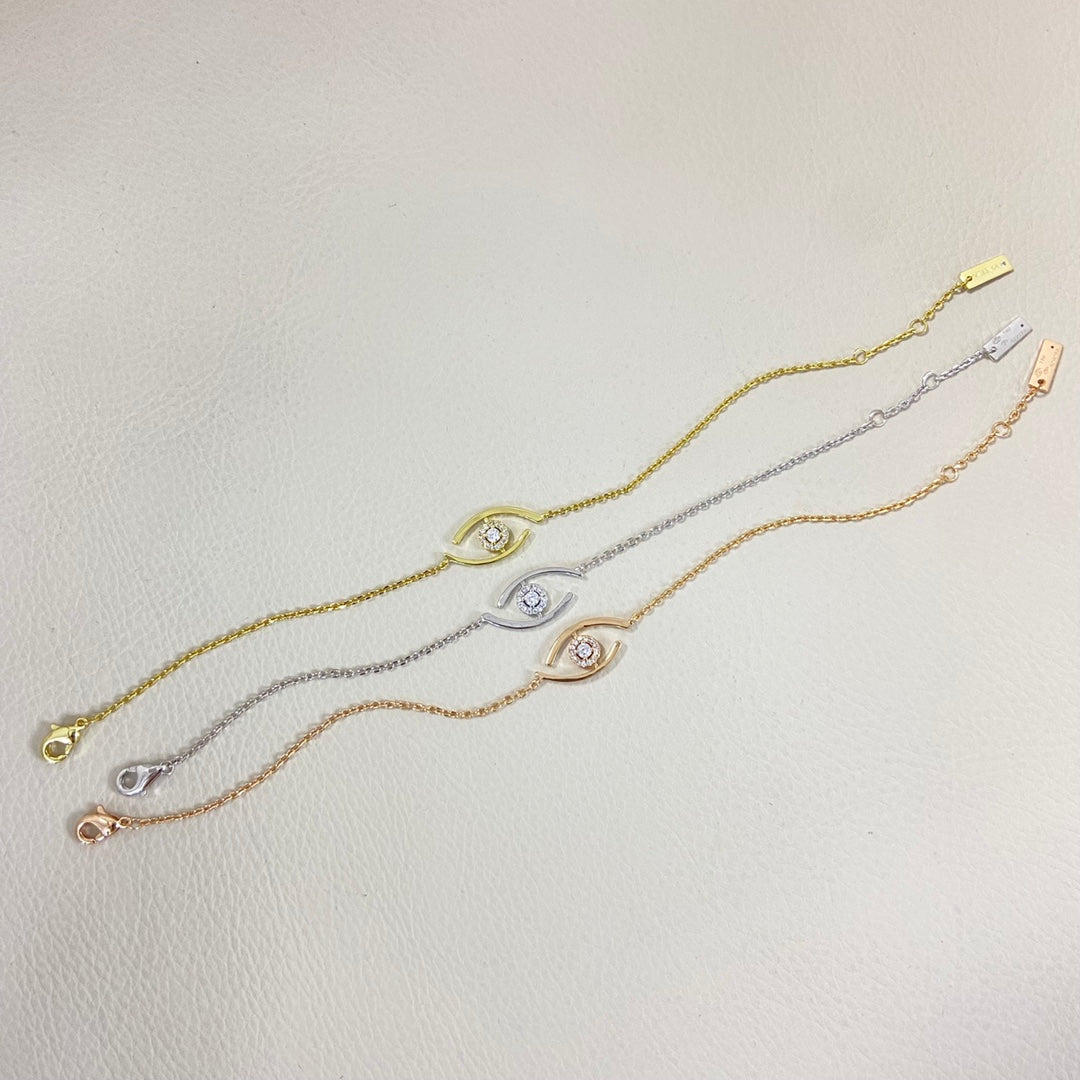 [⭐Lioran]Demo Eye Pave-Set Diamond Bracelet