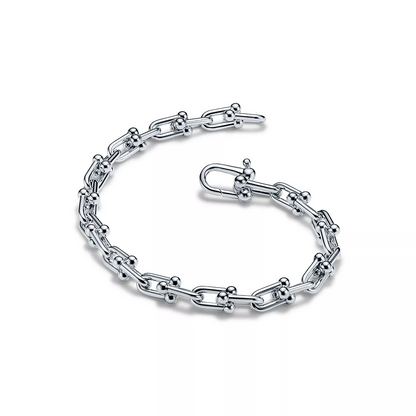[Lioran]HARDWEAR SMALL LINK 26 MOTIF SILVER BRACELET