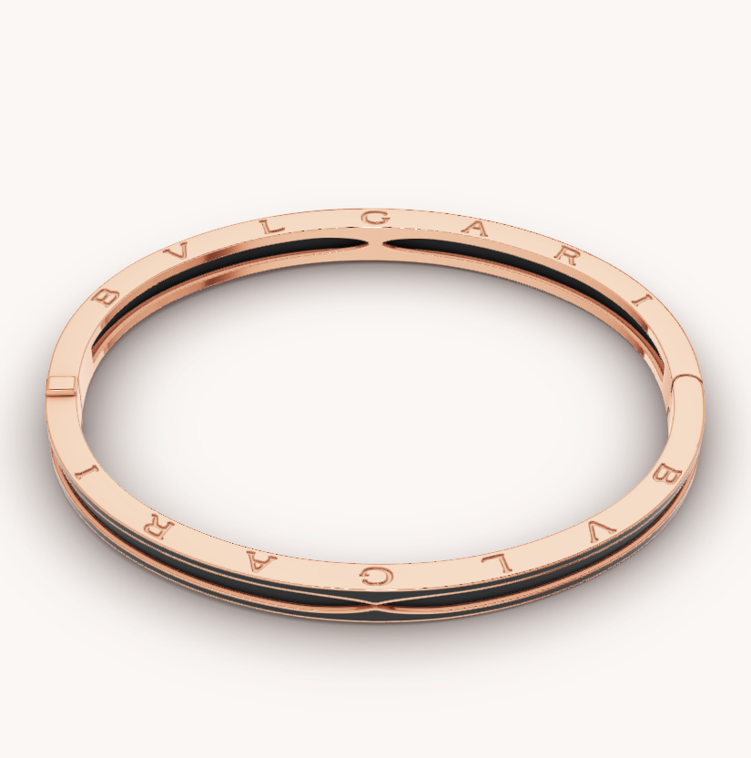 [⭐Lioran]ZERO 1 PINK GOLD WITH MATTE BLACK CERAMIC BRACELET