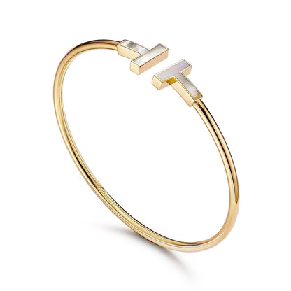 [Lioran]T BRACELET 1.8MM MOP PINK GOLD