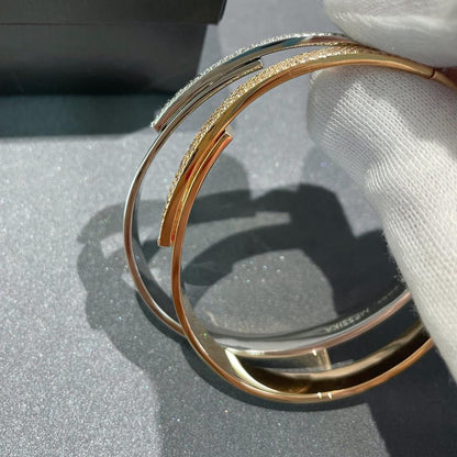 [⭐Lioran]Move Noa Rose Gold Pavé Diamond Bangle Bracelet