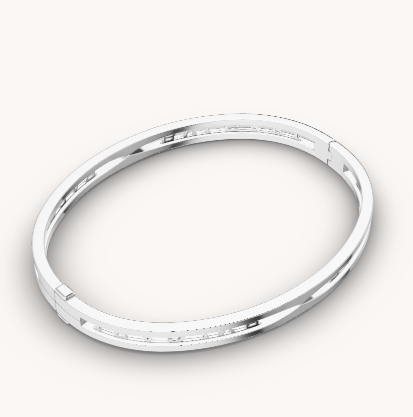[⭐Lioran]ZERO 1 SPIRAL LOGO SILVER BRACELET