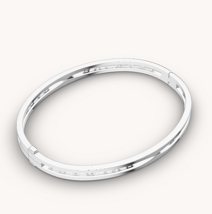 [⭐Lioran]ZERO 1 SPIRAL LOGO SILVER BRACELET