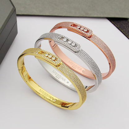 [⭐Lioran]Move Noa Full Pavé Diamond Bangle Bracelet