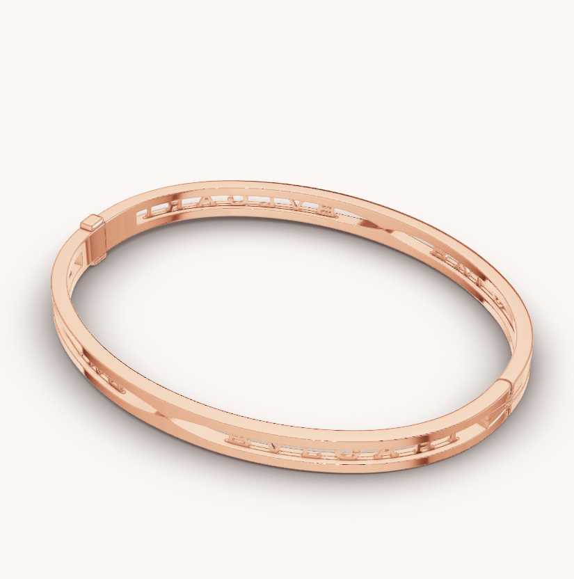 [⭐Lioran]ZERO 1 SPIRAL LOGO PINK GOLD BRACELET