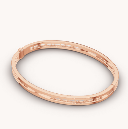 [⭐Lioran]ZERO 1 SPIRAL LOGO PINK GOLD BRACELET