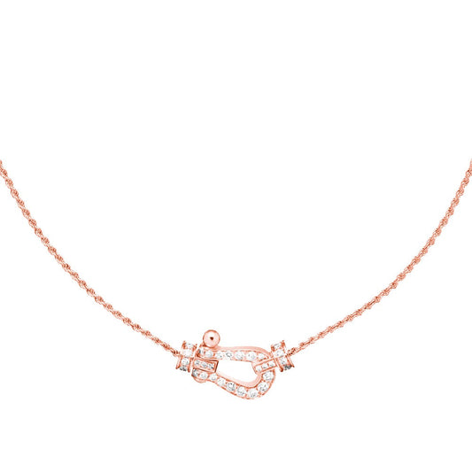 [⭐Lioran]FORCE 10 PINK GOLD DIAMOND NECKLACE