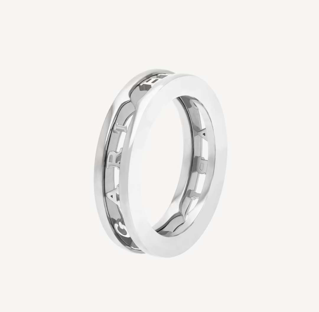 [⭐Lioran]ZERO 1 ONE-BAND WITH OPENWORK LOGO SPIRAL RING