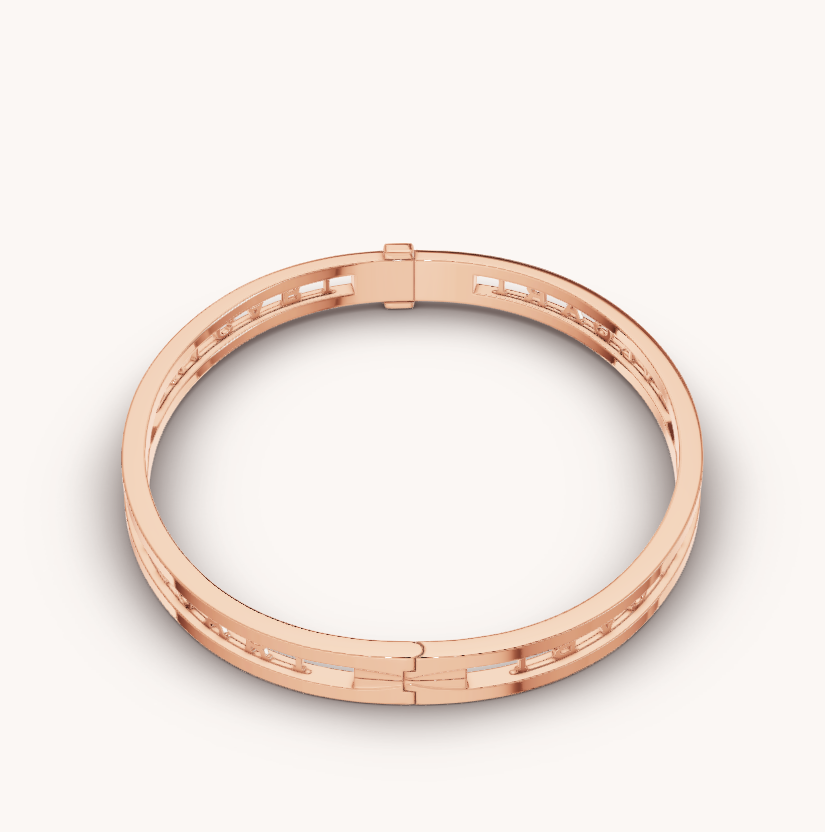 [⭐Lioran]ZERO 1 SPIRAL LOGO PINK GOLD BRACELET