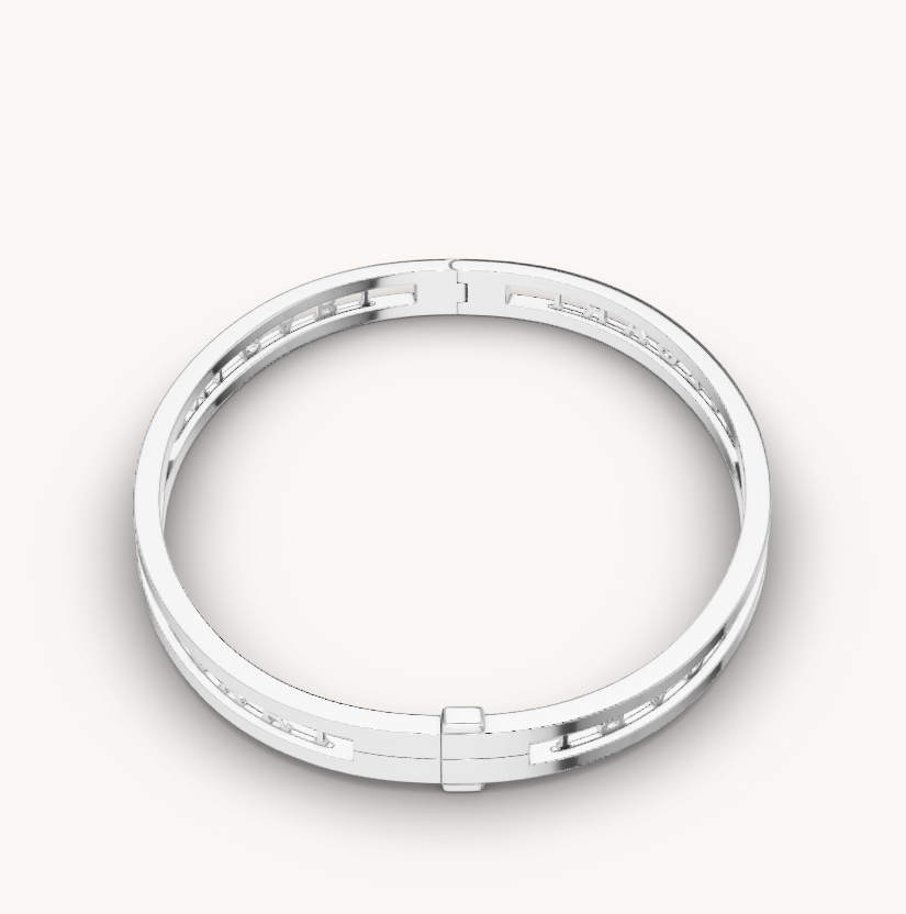 [⭐Lioran]ZERO 1 SPIRAL LOGO SILVER BRACELET